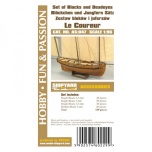 1/96 VESSEL Blocks, Deadeyes and Hearts for Le Coureur