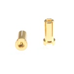 RUDDOG 5mm Gold Plug Male 14mm (2tk)