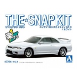 1/32 AOSHIMA NISSAN R33 SKYLINE GT-R WHITE SnapKit