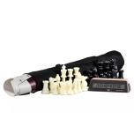 Outdoors Canvas Chess board 57x57cm + Pieces + DGT1002 Chess Timer