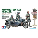 1/35 TAMIYA KS600 Motorcycle & Sidecar