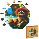 Wooden puzzle – Funnymals – Relaxed sloth – 90 el.