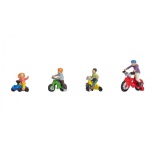1/87 H0 Children on Bicycles NOCH