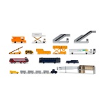 1/500 Airport accessories I (consisting of 19 parts)