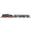 Piko H0 Starter Set Passenger Train DB with Steam loco + tender, PIKO A-Track w. Railbed