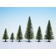 Model Spruce Trees, extra high 10 pieces, 16 - 19 cm high