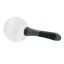 Hand held magnifier with LED light