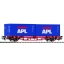 Flat Car w Container 2x20'
