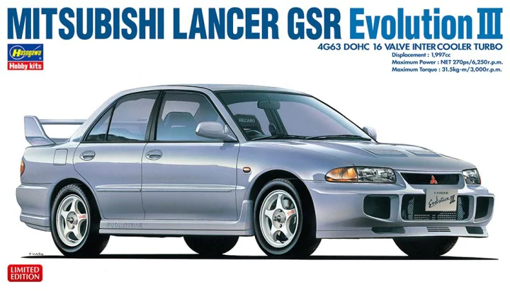 1/24 Hasegawa Mitsubishi Lancer GSR Evolution III